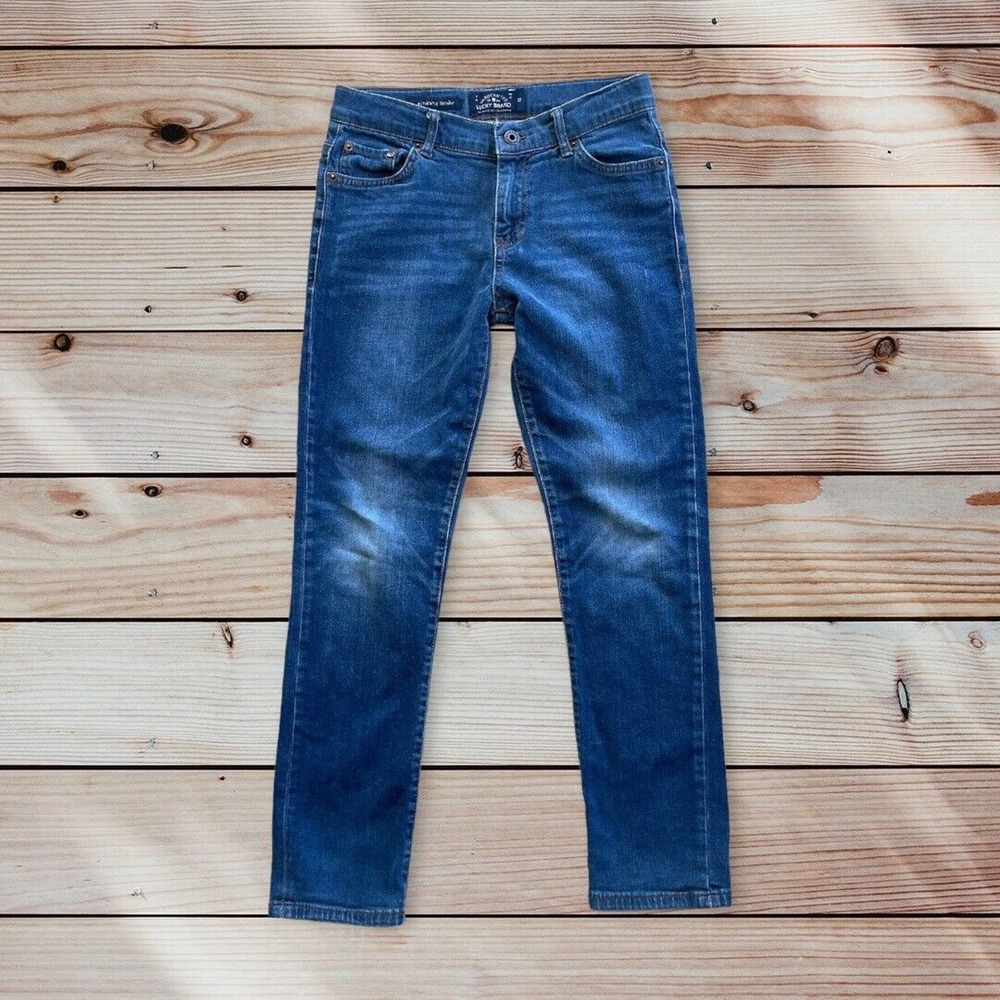 Lucky Brand Womens Size 12 Authentic Skinny Mid Rise Blue Jeans 28x27 Measured